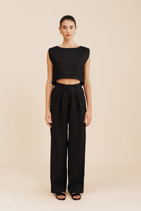 MARTINA CROP TOP - BLACK – THE POSSE US