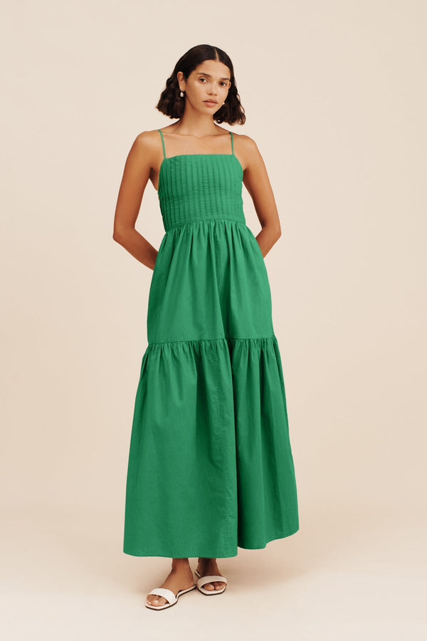 ALEXIS DRESS - TOPAZ GREEN – THE POSSE US