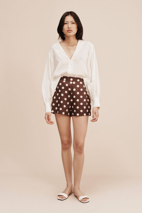 Zara polka cheap dot shorts