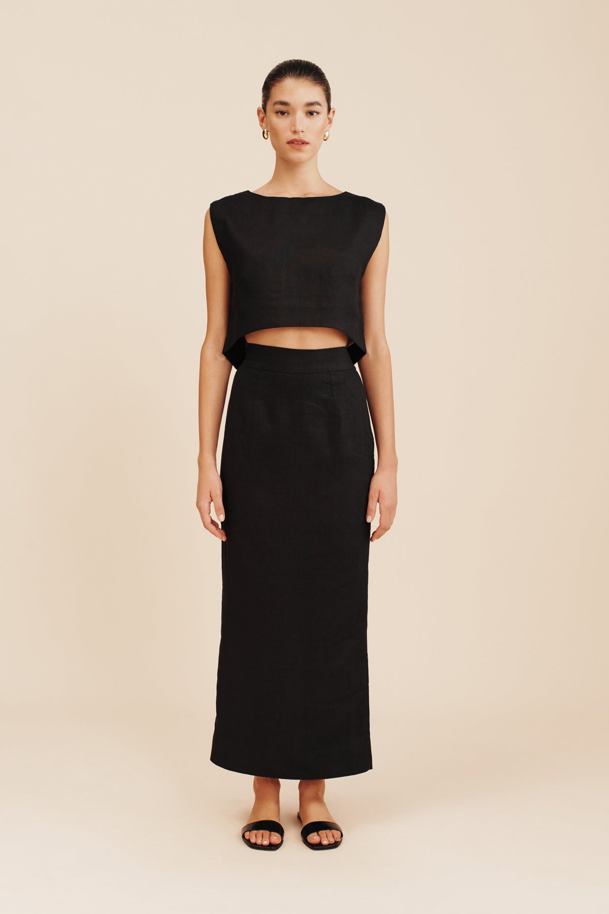 EMMA PENCIL SKIRT - BLACK – THE POSSE US