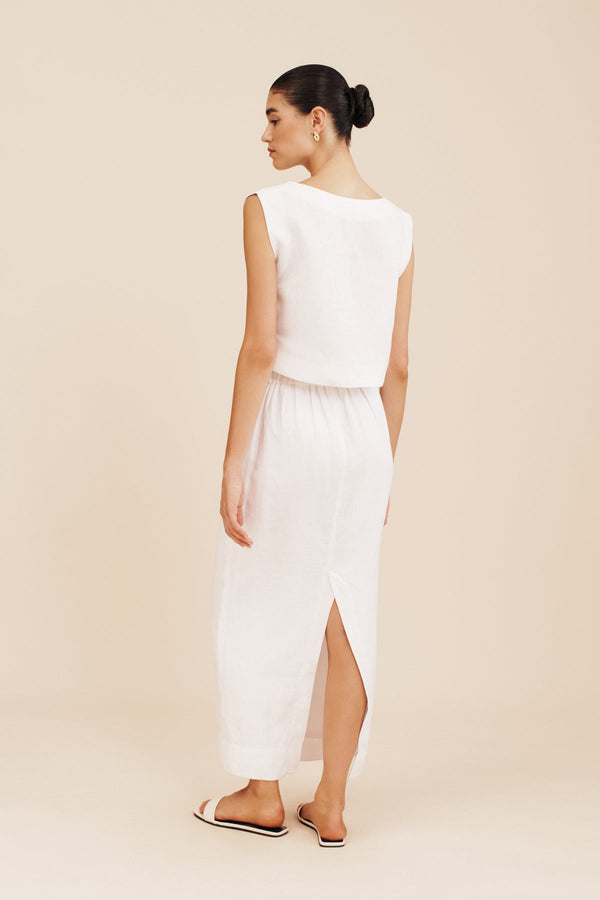 POSSE Emma Pencil Skirt in Ivory